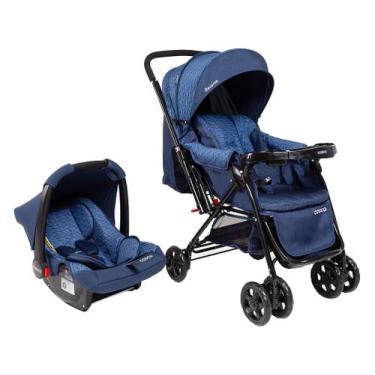 Imagem de Carrinho de Bebê Alça Reversível com Bebê Conforto Cosco Kids Travel S