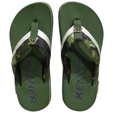 Imagem de Chinelo Kenner Kivah Army Colors Verde Camuflado Original-Masculino