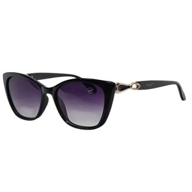 Imagem de Óculos de Sol Feminino Sevilha Polarizado UV400 Preto (Cinza degradê)
