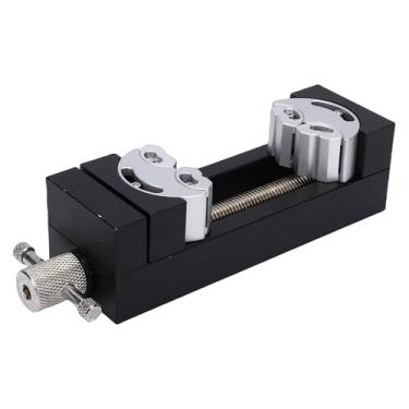 Imagem de Luocute Mini Braçadeira de Torno, Liga de Alumínio Aeroespacial Usinada CNC para Serviços Pesados, Aço Inoxidável, Com Chave L, para Modelagem DIY, Carpintaria, Conserto de (Chave L de braçadeira de