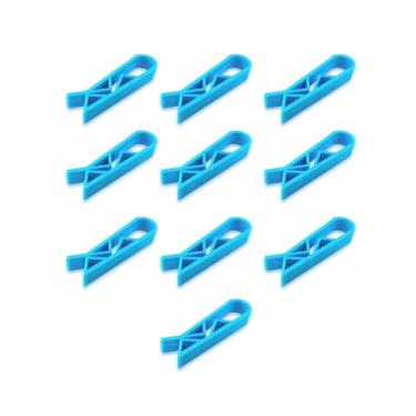 Imagem de 10 clipes para lixeira, suportes antiderrapantes para sacos de lixo, grampos de fixação de cesto de lixo, clipes de plástico para uso na cozinha