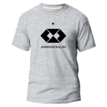 Imagem de Camiseta Algodão Premium Estampa Faculdade Administração Dtf - Pavesi,