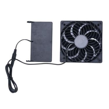 Imagem de ZJchao Fan Movido a Energia Solar, 5W Chicken Coop Fan Monocrystaline Solar Ventilation Coop Com Cordão de Extensão para Doghouses Pet House RV