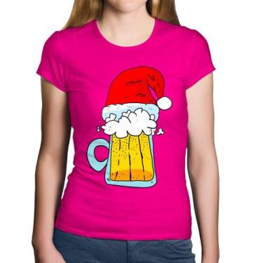 Imagem de Baby Look Algodão Merry Beer - Foca na Moda, Rosa, GG