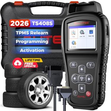 Imagem de Autel TPMS Ferramenta de TS401, Ferramenta de Redefinição de Sensor de Pressão de Pneu para GM, Ford e Mais Marcas de Veículos. TPMS Reiniciar, ativação do sensor, programação, teste de tecla Fob, com atualização vitalícia