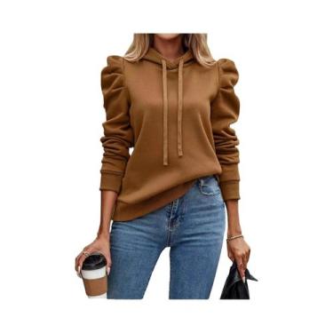 Imagem de Jaqueta Curta Com Capuz De Estilo Gótico Feminino De Manga Longa Casua