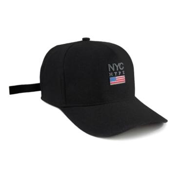 Imagem de Boné Aba Curva NYC Hype Fitão Original Strapback New York City Bandeira-Unissex