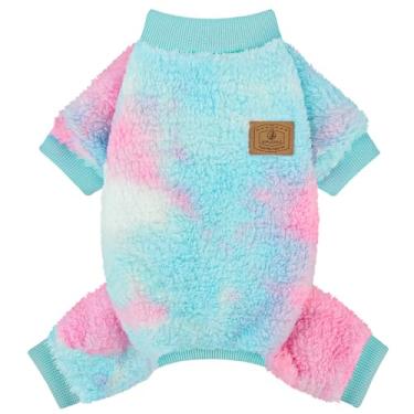 Imagem de XPUDAC Suéter para cães, roupas de inverno para cães pequenos, médios, meninas, meninos, pijamas de lã para o inverno e Natal, tingimento03, PP