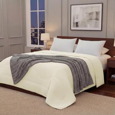 Imagem de Regency Heights Edredom refrescante tamanho Queen, cobertor refrescante de verão para suores noturnos, Q-Max>0,4, respirável, macio e leve para todas as estações, lavável na máquina, marfim