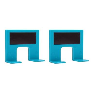 Imagem de ASHATA Placa de Fixação do Reparo da Instalação da Dobradiça de 2 Pces, Placa do Limite ímã Montagem Dobradiça Armário Carpintaria Abs Engrossado 2mm