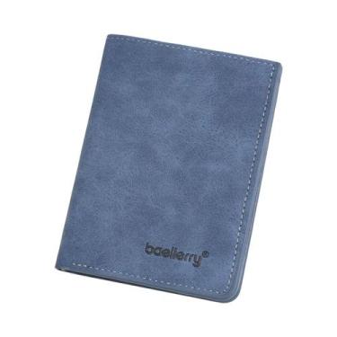 Imagem de Carteira Vertical Masculina Elegante Com Múltiplos Compartimentos Para