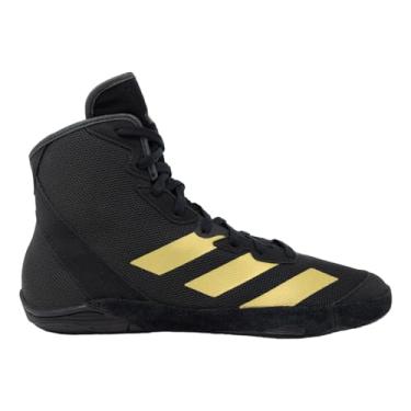Imagem de adidas Tênis masculino de luta livre Adizero, Preto/dourado metálico., 42
