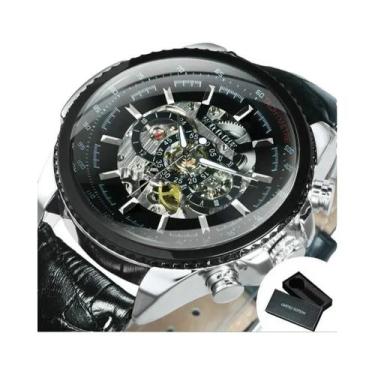 Imagem de Relógio Automático Militar Masculino Com Ponteiros Luminosos, Estilo S