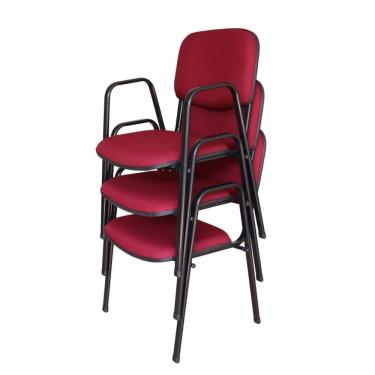Imagem de 03 Cadeiras Para Auditórios Linha Hotel Auditório Vermelho