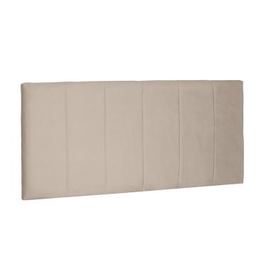 Imagem de Cabeceira Painel Arizona Para Cama Box King 195 cm Suede Bege - D'Rossi