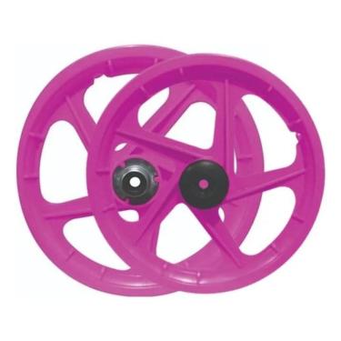 Imagem de Par De Rodas Bicicleta Aro 16 Nylon Bike Infantil Sem Ei Ros