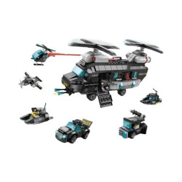 Imagem de Blocos De Montar Compatíveis Com Lego Para Meninos, 585 Peças, Estação