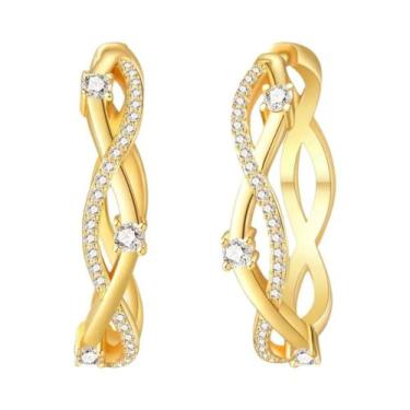 Imagem de Brincos De Argola Em Prata 925 Com Pérola E Estrela Para Mulheres, Bri