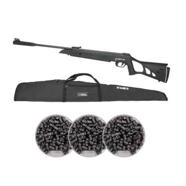 Imagem de Carabina Pressão Nitro X1000 5.5 Oxidada + 3 Chumbos + Capa