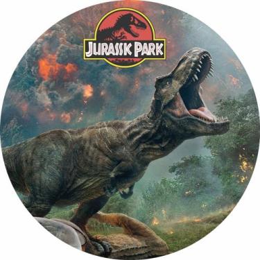 Imagem de Painel Festa Redondo Dinossauro 3d Sublimado 1,50 Diâmetro - Fantasia 