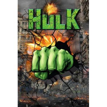 Imagem de Painel Festa Retangular P/ Casado 1,5x2,2m Hulk 4 - Fantasia Brás