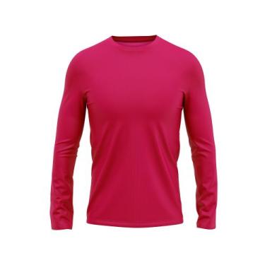 Imagem de Camisa Manga Longa Masculina Proteção Uv 50+ Térmica Dry Fit Pink - Ev