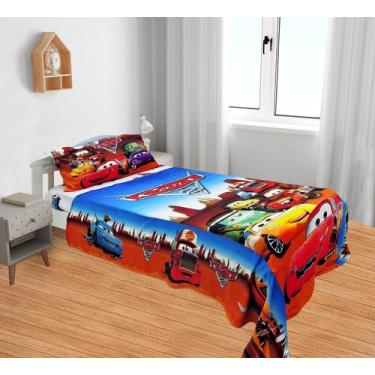Imagem de Manta E Fronha Infantil Cobertor Fleece Solteiro 2pç - Fantasia Brás, 