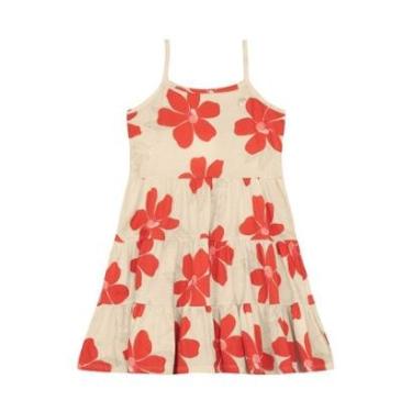 Imagem de Vestido infantil menina de flores colorido Brandili -Natural-Feminino