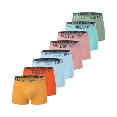 Imagem de Cuecas Boxer Masculinas plus Size Pretas Com Estampa Dourada, Pacote C