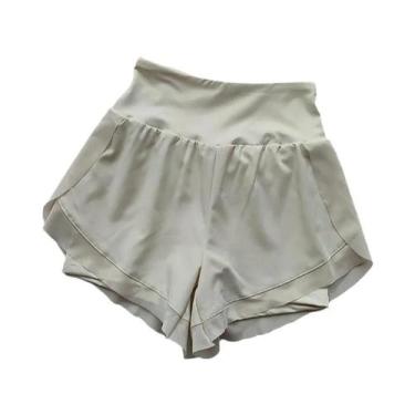 Imagem de Shorts Esportivos Femininos De Cintura Alta Em Tela De Secagem Rápida 