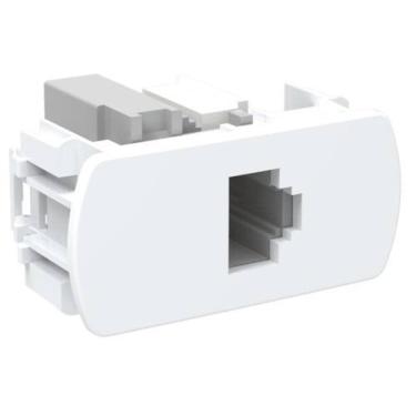 Imagem de Módulo Rj45 Cat5 Rede InternetEnerbras Neo Sottile Branco