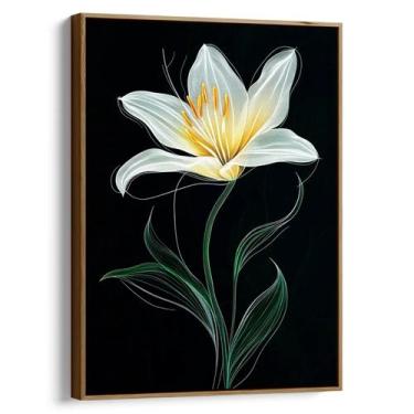 Imagem de Quadro decorativo Lirio - Mioquadros, 120x80 cm, Tabaco