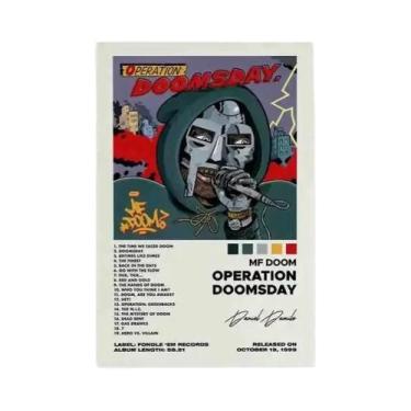 Imagem de Pôster De Arte Em Tela Da Banda De Hip Hop MF Doom, Decoração Estética