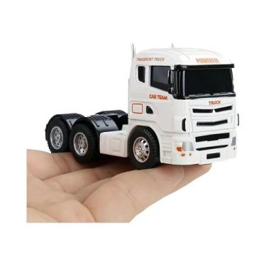 Imagem de Caminhão De Contêiner Em Metal Fundido Escala 1:64, Miniatura De Veícu