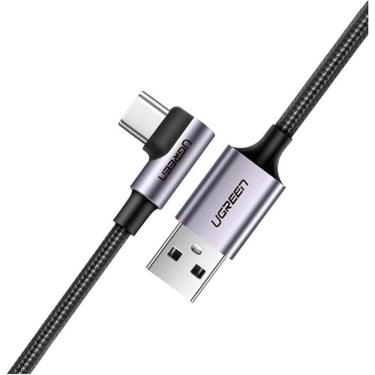 Imagem de Cabo Ugreen Usb-a/usb-c 3a 90° Us284 1m - Preto