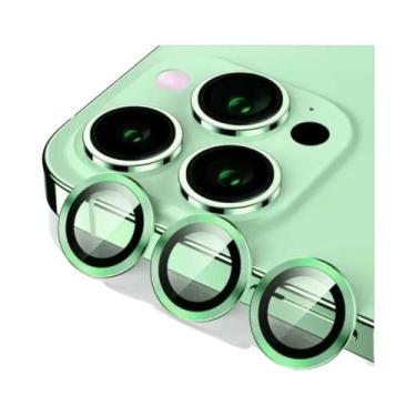 Imagem de Protetor De Lente De Câmera Em Vidro Temperado De Alumínio Para iPhone