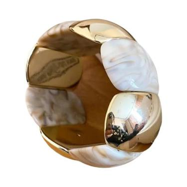 Imagem de Pulseiras De Resina Acrílica Vintage Para Mulheres Com Cordão Elástico