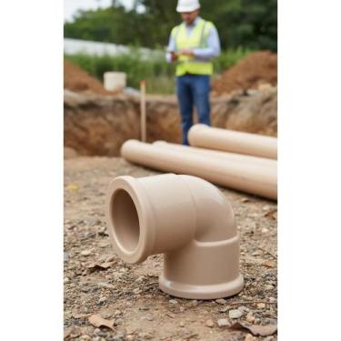 Imagem de 50 Cotovelos 3/4 PVC 90 Soldável 25mm Conexão Água Fria - Congratulati