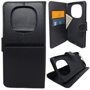 Imagem de Capa Carteira Para Xiaomi Poco X7 (Tela de 6.67) Capinha Case Cor:Pret
