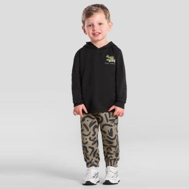 Imagem de Conjunto infantil menino com bordado de jacaré Brandili-Masculino