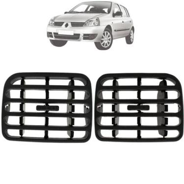 Imagem de Kit Difusor Ar Central Renault Clio 2000 01 02 A 2016 Cinza - Nat