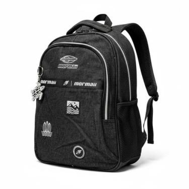 Imagem de Mochila Mormaii Reforçada Compacta para Notebook Escolar, Preto