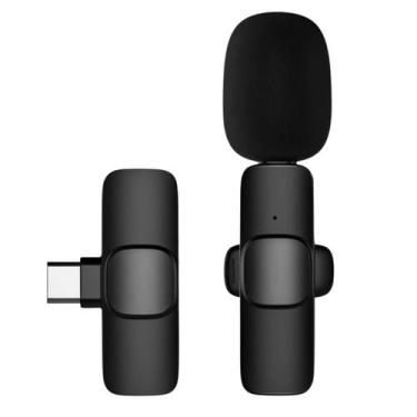 Imagem de Microfone Clip On Sem Fio USB C Qualidade Profissional - MDM