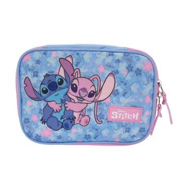 Imagem de Estojo Box Escolar Stitch 50104 - Luxcel, Rosa, Único