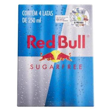 Imagem de Pack c/4 unidades de energético zero açucar 250ml. - Red Bull