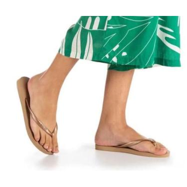 Imagem de Chinelo Havaianas Slim - Rosa Gold - Tam 33/34