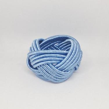 Imagem de Porta Guardanapo Nó Turco Traccia - Decor Madame Blue, Azul Jeans