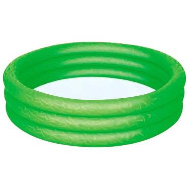 Imagem de Piscina Inflável Circular Bestway Play 3 Anéis Verde 101L -