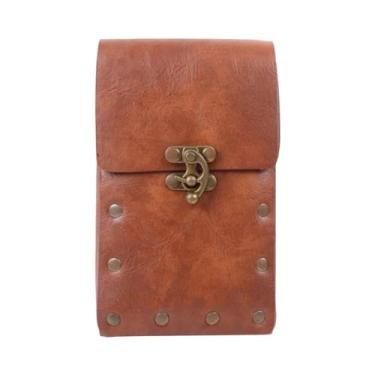 Imagem de Bolsa De Cinto De Couro Estilo Medieval Renascentista Viking Para Fant