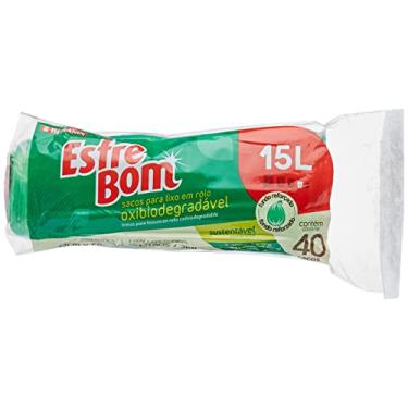 Imagem de EsfreBom - Saco para Lixo Biodegradável de 15 Litros, Rolo com 40 Sacos, Bettanin